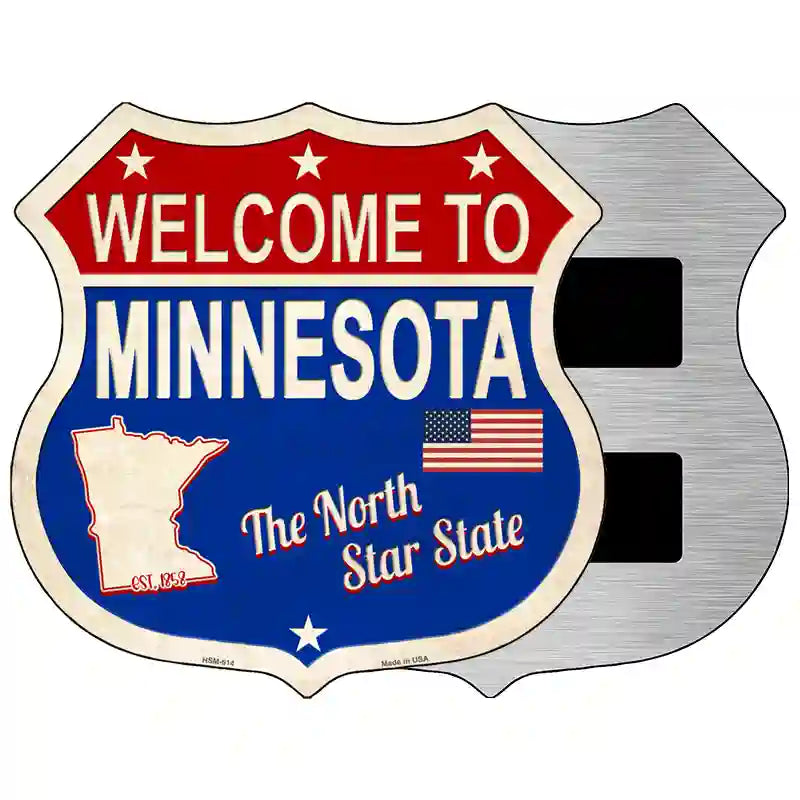 Minnesota Established Novelty Metal Highway Shield Sign 5" (HSM)