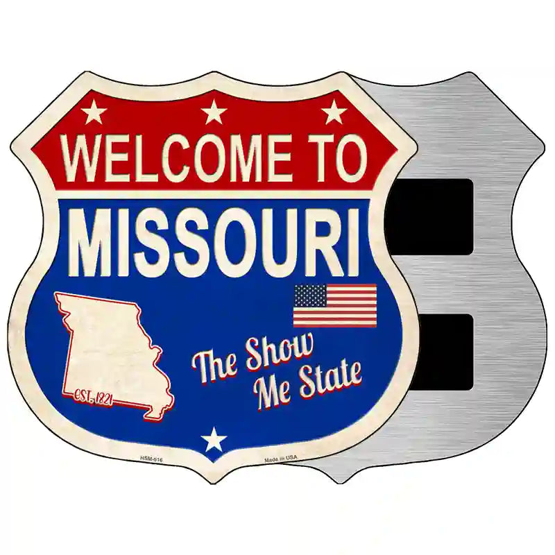 Missouri Established Novelty Metal Highway Shield Sign 5" (HSM)