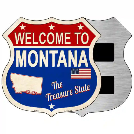 Montana Established Novelty Metal Highway Shield Sign 5" (HSM)