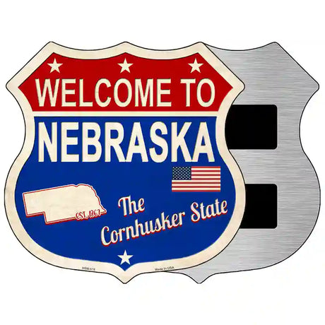 Nebraska Established Novelty Metal Highway Shield Sign 5" (HSM)