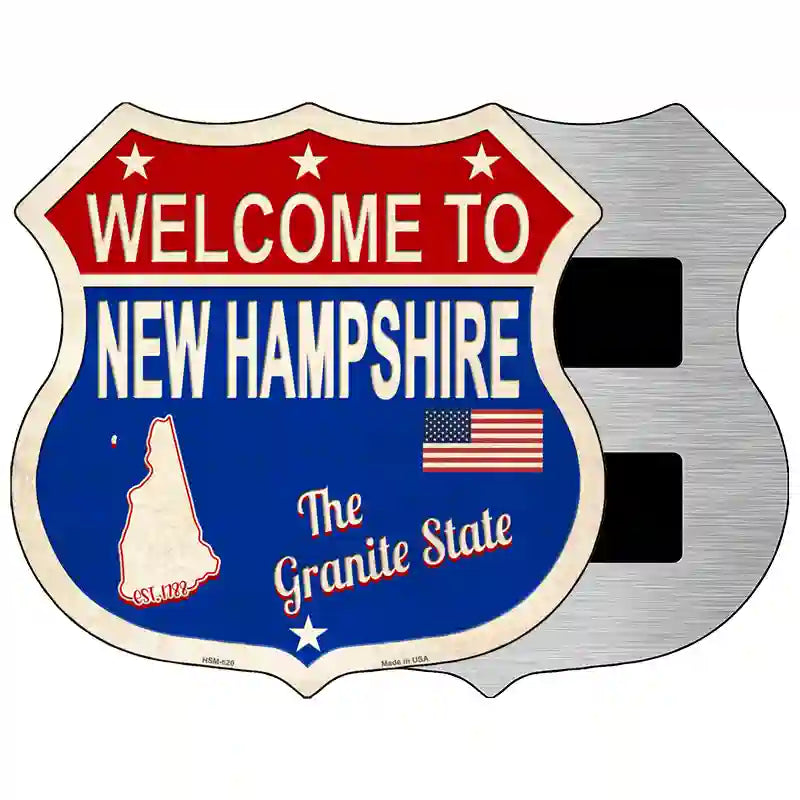 New Hampshire Established Novelty Metal Highway Shield Sign 5" (HSM)