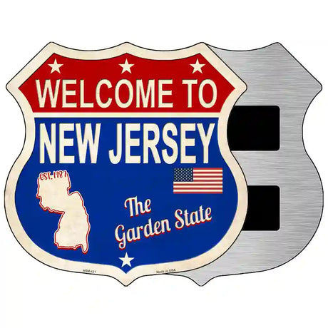 New Jersey Established Novelty Metal Highway Shield Sign 5" (HSM)