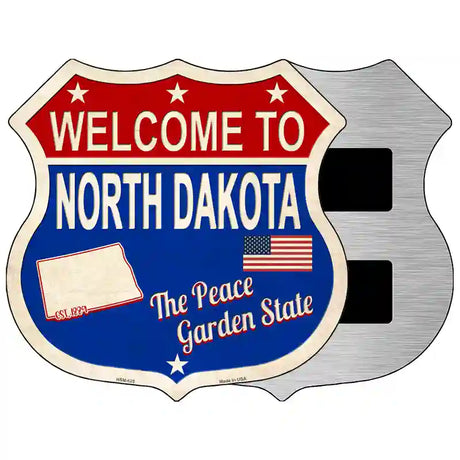 North Dakota Established Novelty Metal Highway Shield Sign 5" (HSM)