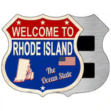 Rhode Island Established Novelty Metal Highway Shield Sign 5" (HSM)