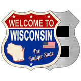 Wisconsin Established Novelty Metal Highway Shield Sign 5" (HSM)