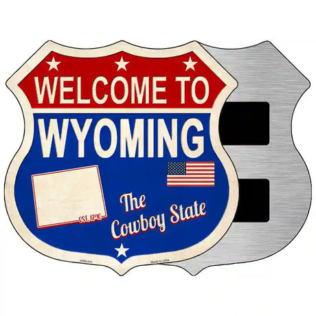 Wyoming Established Novelty Metal Highway Shield Sign 5" (HSM)