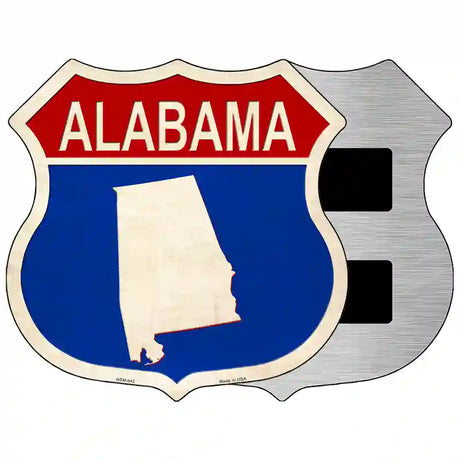 Alabama Silhouette Novelty Metal Highway Shield Sign 5" (HSM)