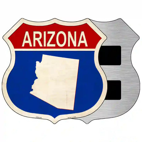 Arizona Silhouette Novelty Metal Highway Shield Sign 5" (HSM)