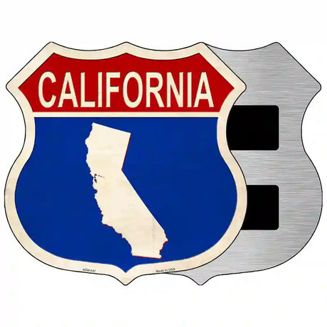 California Silhouette Novelty Metal Highway Shield Sign 5" (HSM)