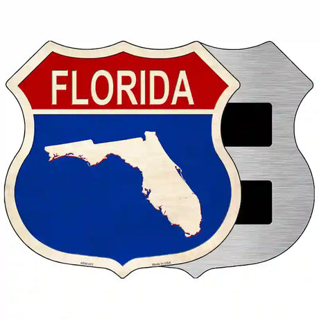 Florida Silhouette Novelty Metal Highway Shield Sign 5" (HSM)