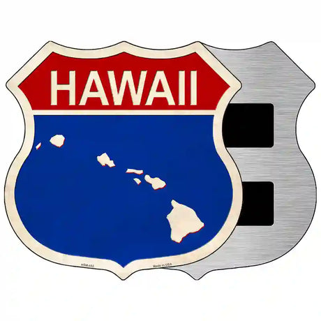 Hawaii Silhouette Novelty Metal Highway Shield Sign 5" (HSM)