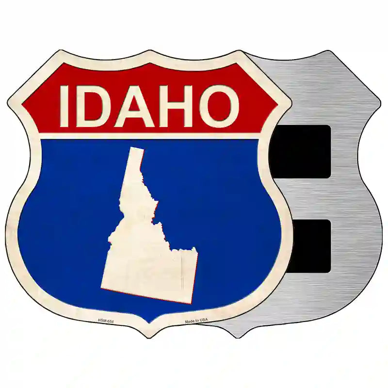 Idaho Silhouette Novelty Metal Highway Shield Sign 5" (HSM)