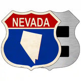 Nevada Silhouette Novelty Metal Highway Shield Sign 5" (HSM)