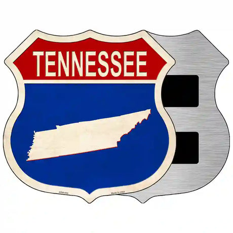 Tennessee Silhouette Novelty Metal Highway Shield Sign 5" (HSM)