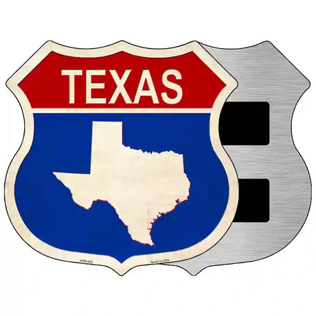 Texas Silhouette Novelty Metal Highway Shield Sign 5" (HSM)