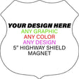 Personalized Design Your Own Custom Novelty Aluminum Mini Highway Shield Magnet | 5" Magnet