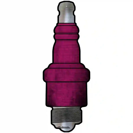 Pink Oil Rubbed Novelty Metal Spark Plug Sign J-003