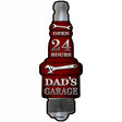 Dads Garage Novelty Metal Spark Plug Sign J-017