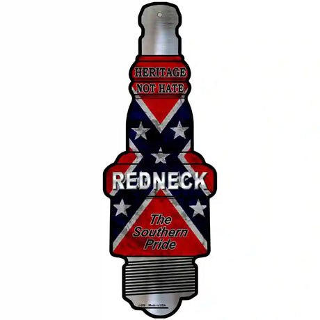 Redneck Novelty Metal Spark Plug Sign J-020