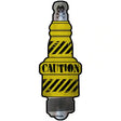 Caution Novelty Metal Spark Plug Sign J-031