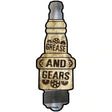 Grease And Gears Novelty Metal Spark Plug Sign J-040