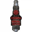 Custom Decal Novelty Metal Spark Plug Sign J-056