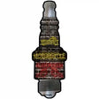 Motorcycle Restoration Novelty Metal Spark Plug Sign J-084