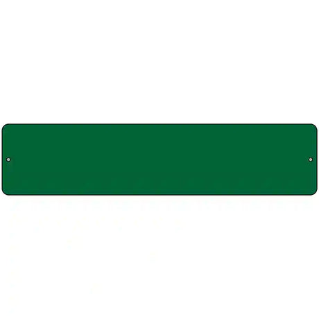 Green Solid Blank Novelty Metal Street Sign 18" x 4" (K)