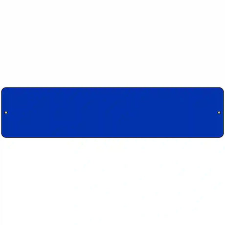 Blue Solid Blank Novelty Metal Street Sign 18" x 4" (K)