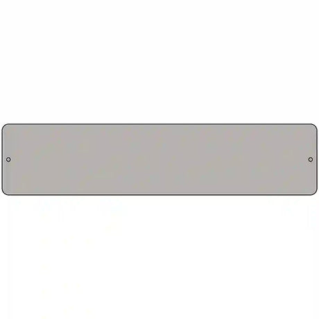 Gray Solid Blank Novelty Metal Street Sign 18" x 4" (K)