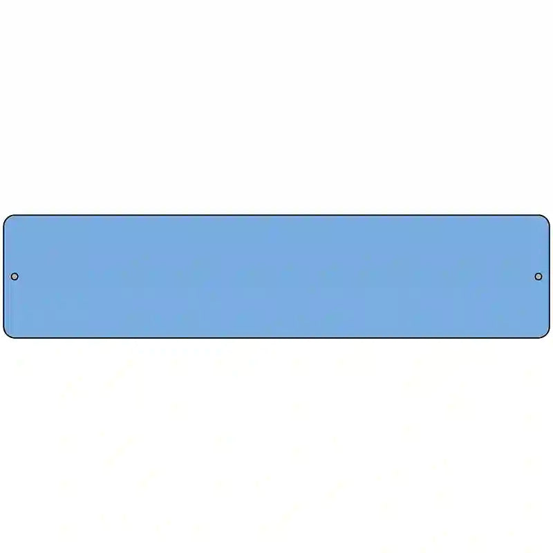 Light Blue Solid Blank Novelty Metal Street Sign 18" x 4" (K)