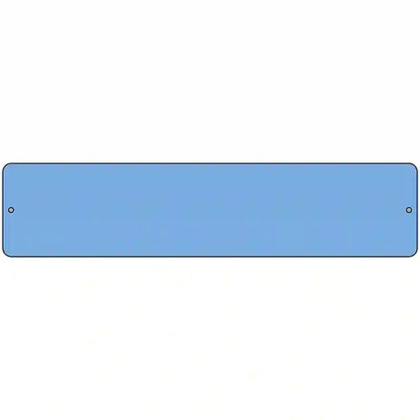 Light Blue Solid Blank Novelty Metal Street Sign 18" x 4" (K)