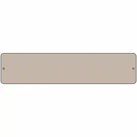 Tan Solid Blank Novelty Metal Street Sign 18" x 4" (K)