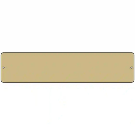 Gold Solid Blank Novelty Metal Street Sign 18" x 4" (K)