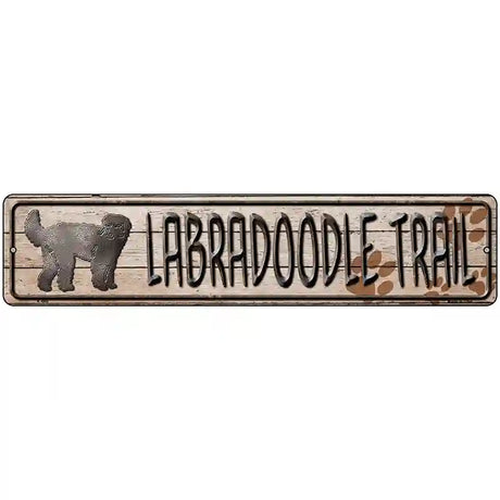 Labra Trail Novelty Metal Street Sign 18" x 4" (K)