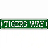 Tigers Way Novelty Metal Street Sign 18" x 4" (K)