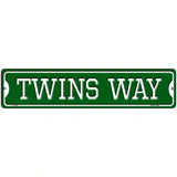 Twins Way Novelty Metal Street Sign 18" x 4" (K)