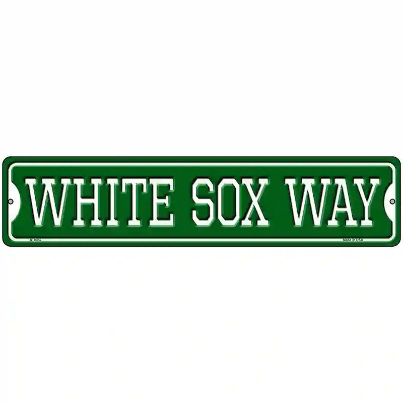 White Sox Way Novelty Metal Street Sign 18" x 4" (K)