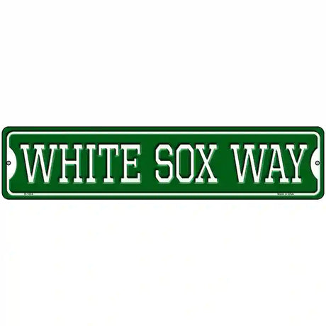 White Sox Way Novelty Metal Street Sign 18" x 4" (K)