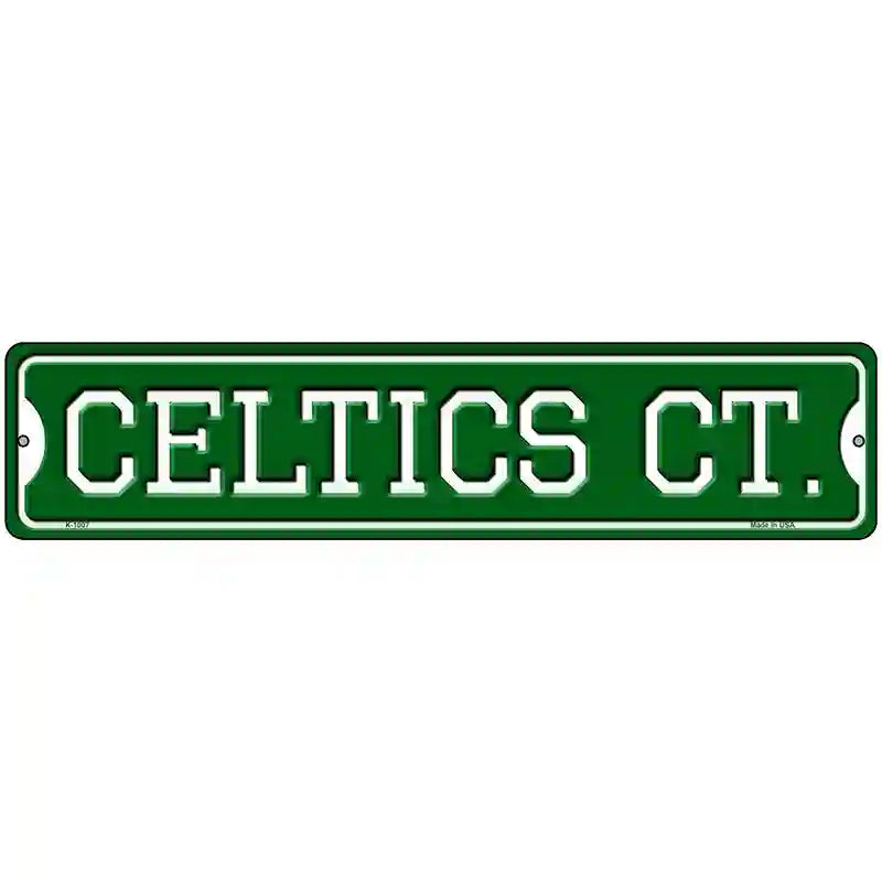 Celtics Ct Novelty Metal Street Sign 18" x 4" (K)