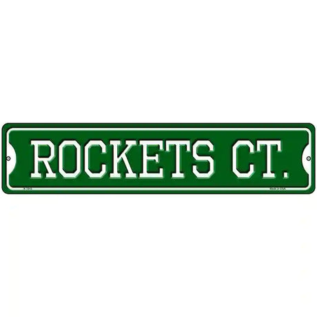 Rockets Ct Novelty Metal Street Sign 18" x 4" (K)