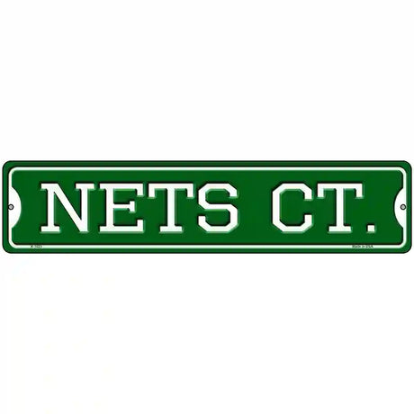 Nets Ct Novelty Metal Street Sign 18" x 4" (K)