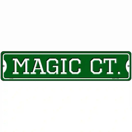 Magic Ct Novelty Metal Street Sign 18" x 4" (K)