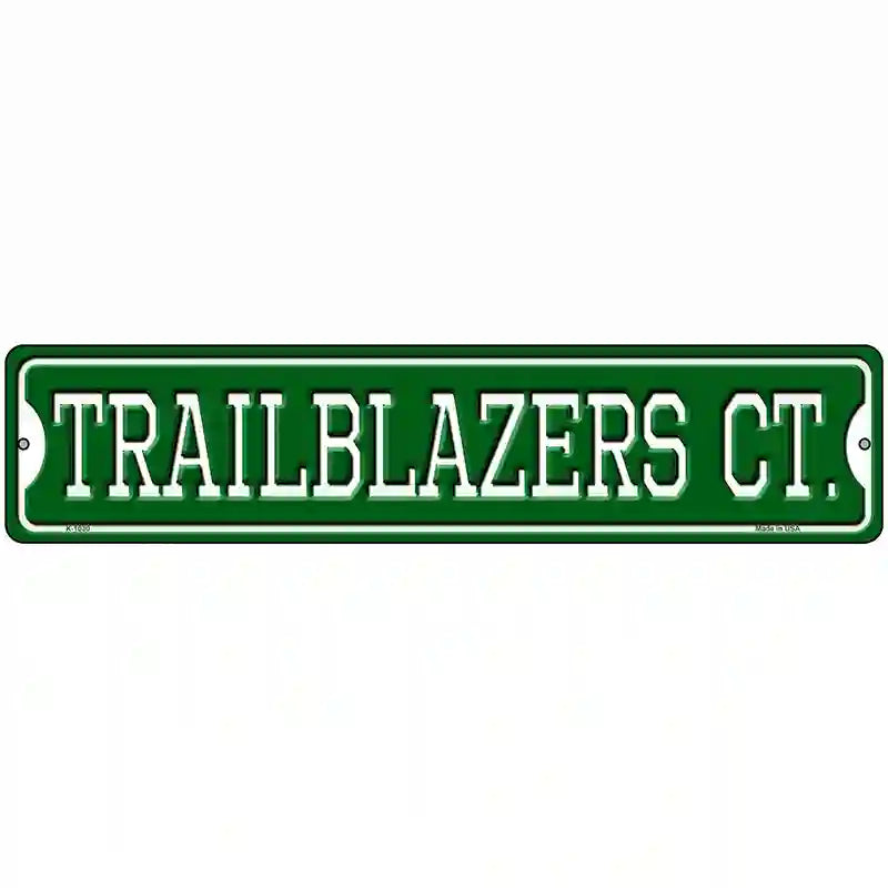 Trailblazers Ct Novelty Metal Street Sign 18" x 4" (K)