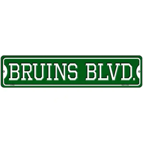 Bruins Blvd Novelty Metal Street Sign 18" x 4" (K)