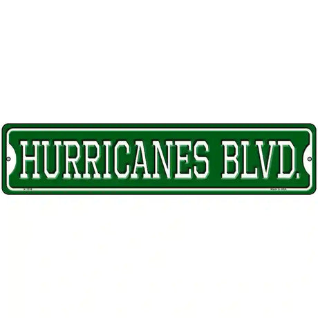 Hurricanes Blvd Novelty Metal Street Sign 18" x 4" (K)