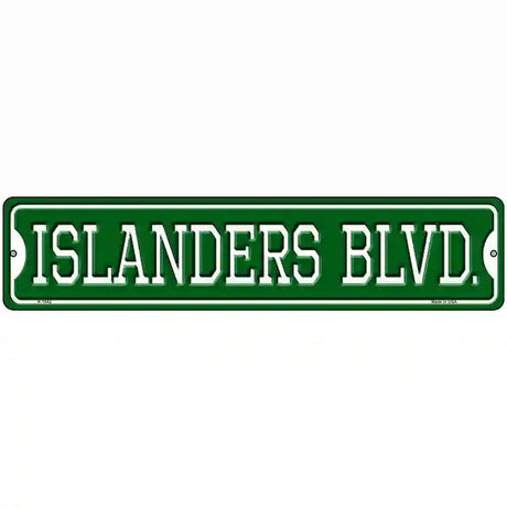 Islanders Blvd Novelty Metal Street Sign 18" x 4" (K)