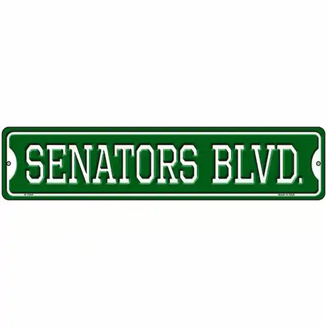 Senators Blvd Novelty Metal Street Sign 18" x 4" (K)