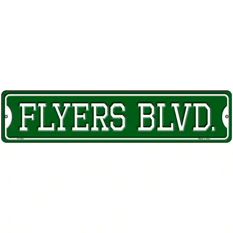 Flyers Blvd Novelty Metal Street Sign 18" x 4" (K)