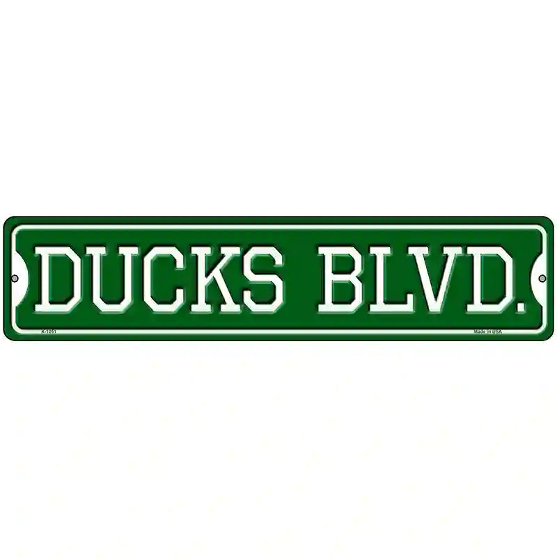 Ducks Blvd Novelty Metal Street Sign 18" x 4" (K)